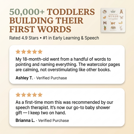 Our Big Book of First Words: A Collection of 100+ Foundational Words for Language Development